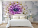 fotobehang dahlia - slaapkamer
